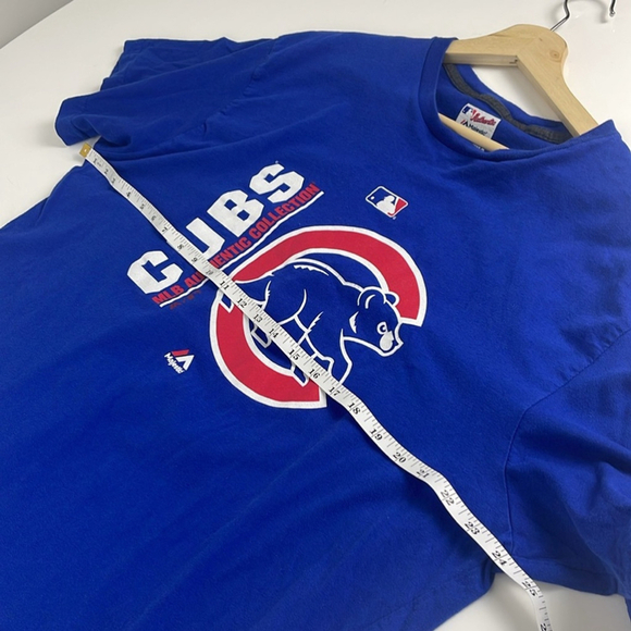 Chicago Cubs Majestic MLB Size XL Tee in Blue - Picture 6 of 8